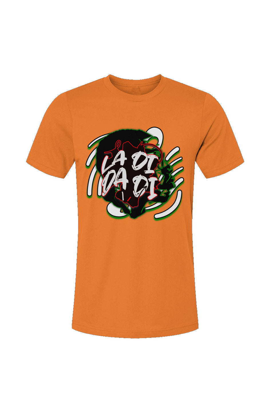 La Di Da Di_2 Orange Unisex Jersey T-Shirt
