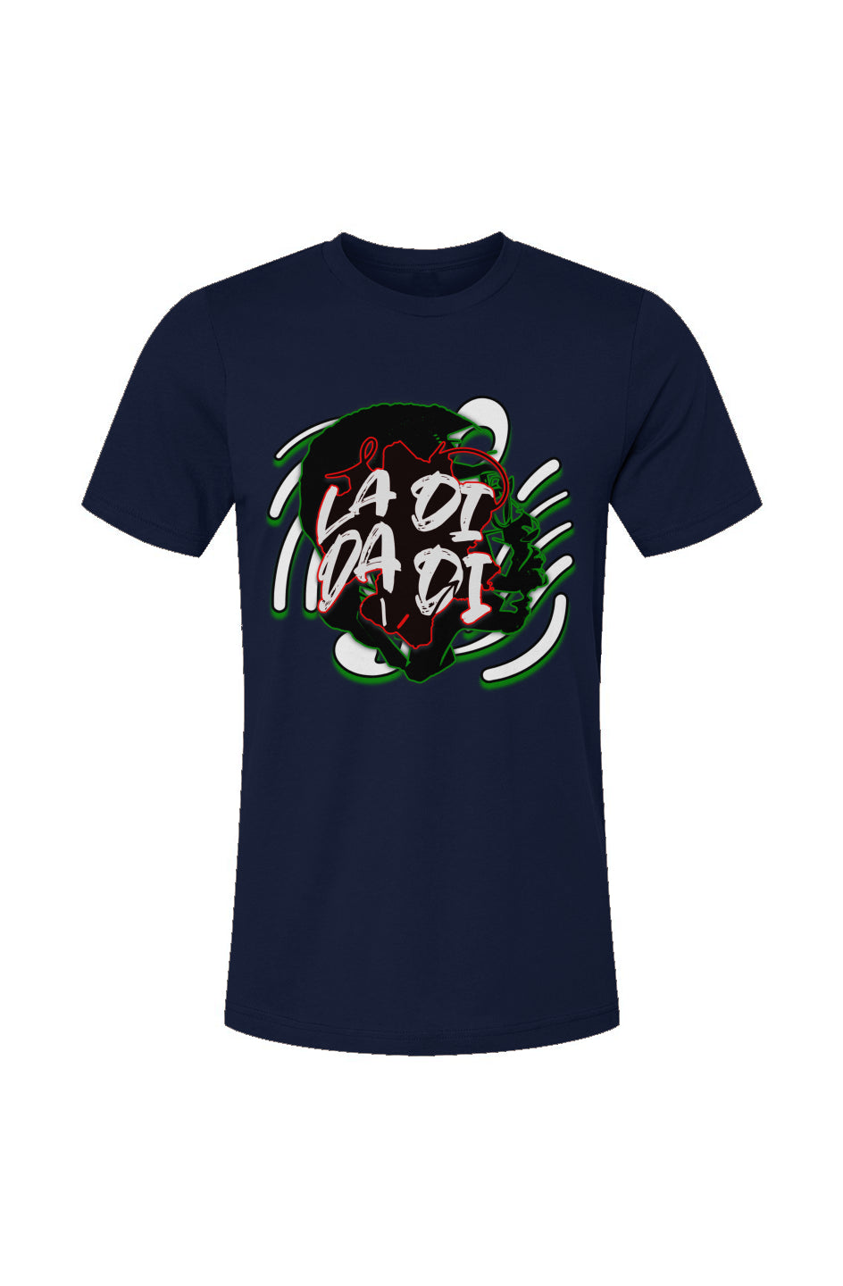 La Di Da Di_2 Navy Unisex Jersey T-Shirt