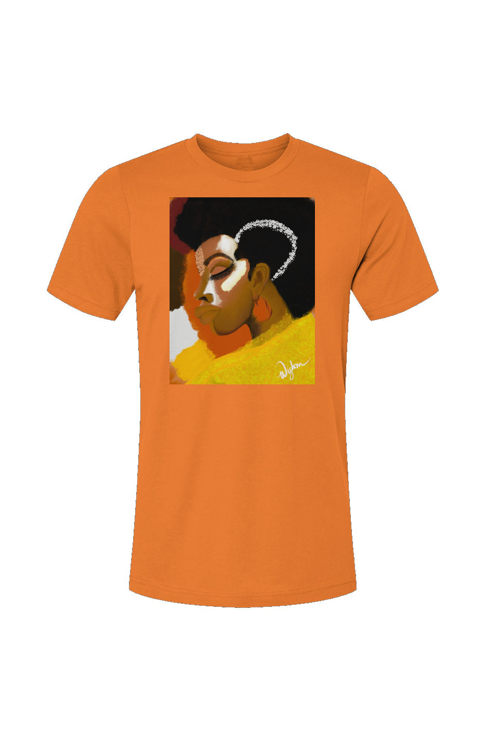 wizdomism1_orange Unisex Jersey T-Shirt