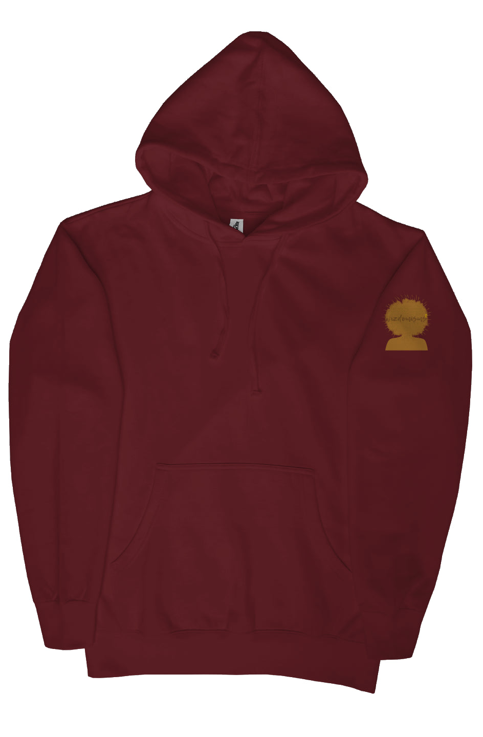 wizdomism1_maroon independent heavyweight pullover