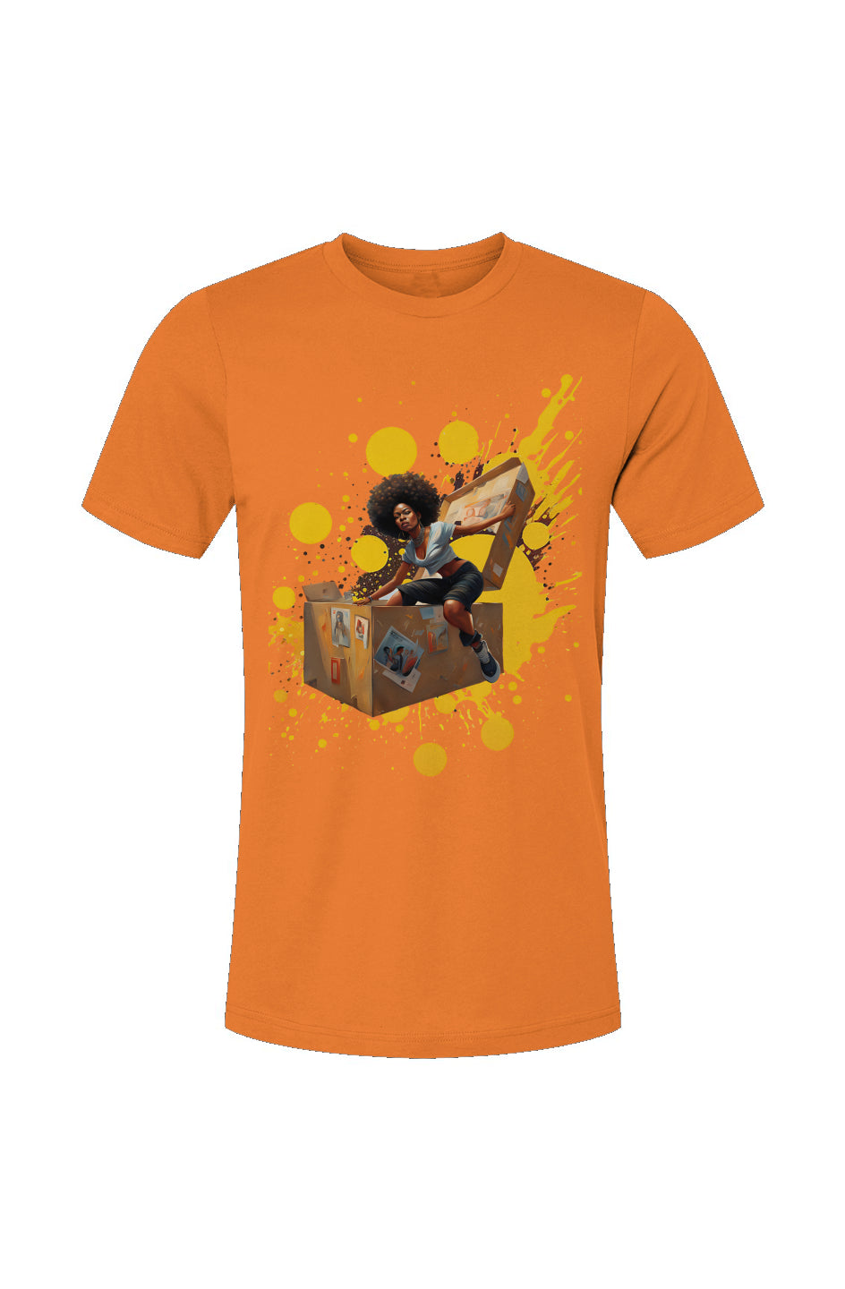 Unboxed_Fem_2 Orange Unisex Jersey T-Shirt