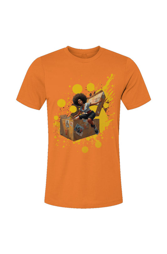 Unboxed_Fem_2 Orange Unisex Jersey T-Shirt