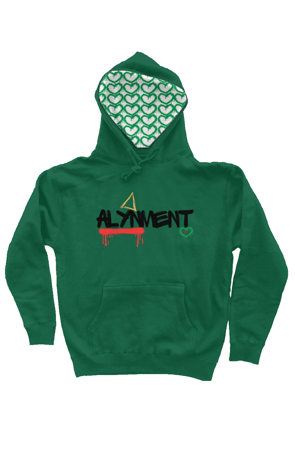 Alynment logo_Green independent heavyweight pullov