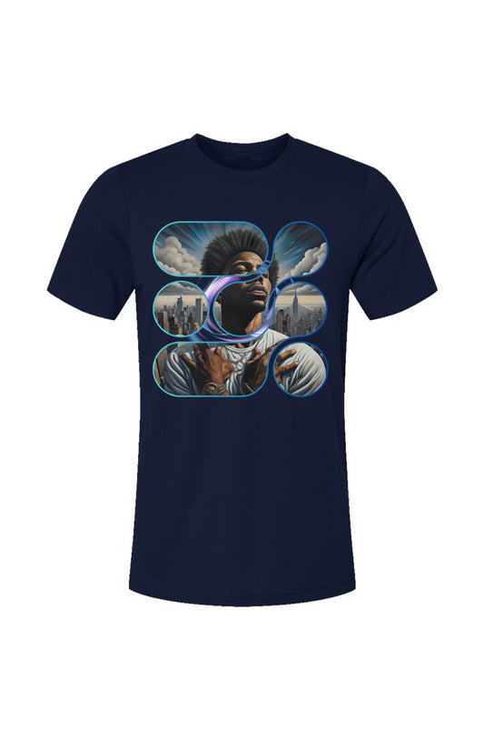 Escobar1_Navy Unisex Jersey T-Shirt