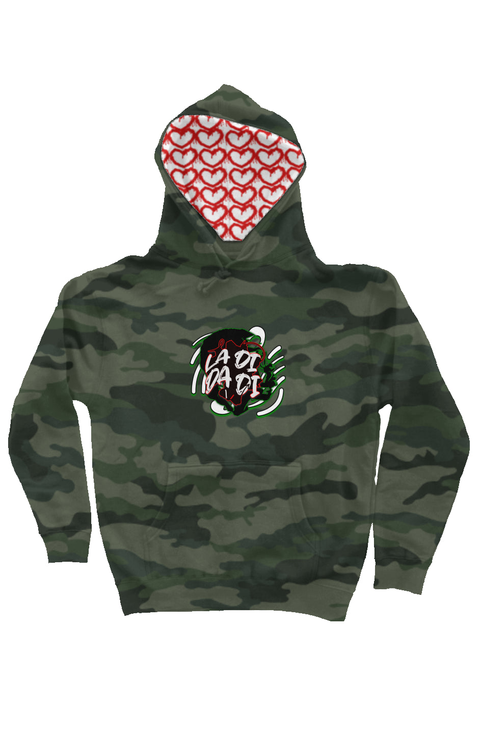 La Di Da Di_2 Camo independent heavyweight pullove