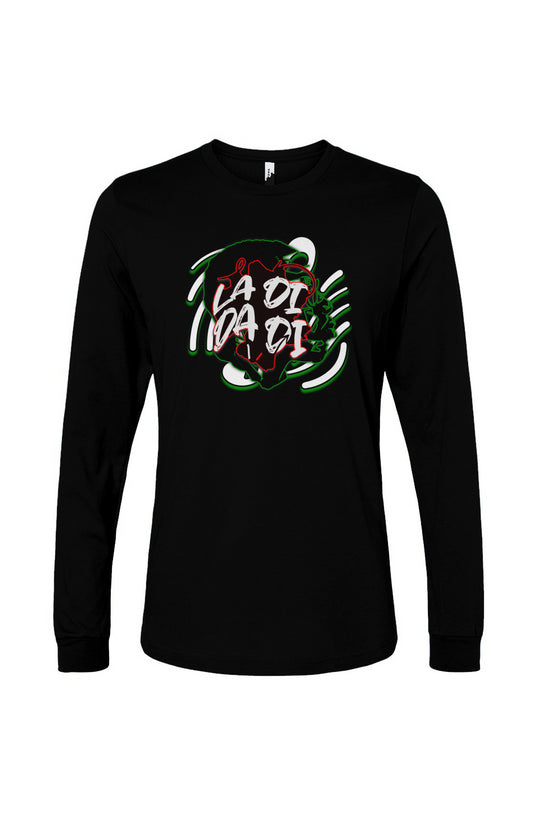 La Di Da Di_2  Black Unisex Jersey Long Sleeve Tee