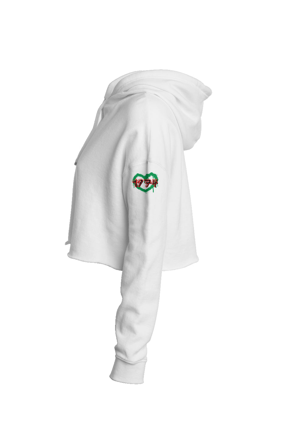 Vivrant Thing1White Lightweight Crop Hoodie