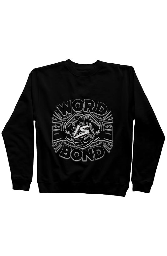 WordIsBond Black-White Independent Mid Weight Swea