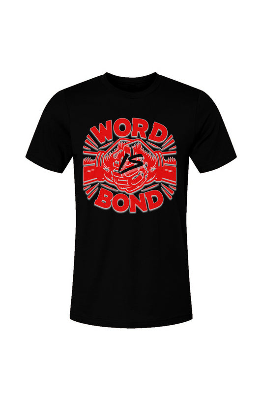 WordIsBond Red-Black Unisex Jersey T-Shirt