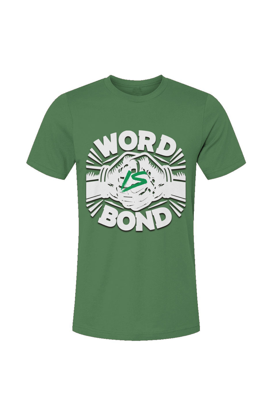 WordIsBond Black3 Green-White Unisex Jersey T-Shir