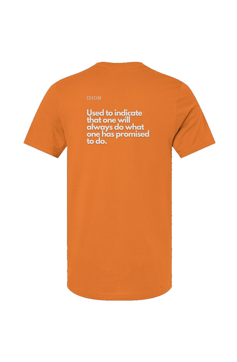 WordIsBond Orange-White Unisex Jersey T-Shirt