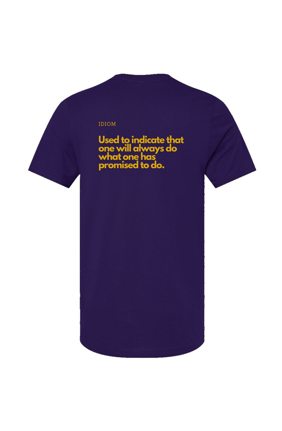 WordIsBond Purple-Gold Unisex Jersey T-Shirt