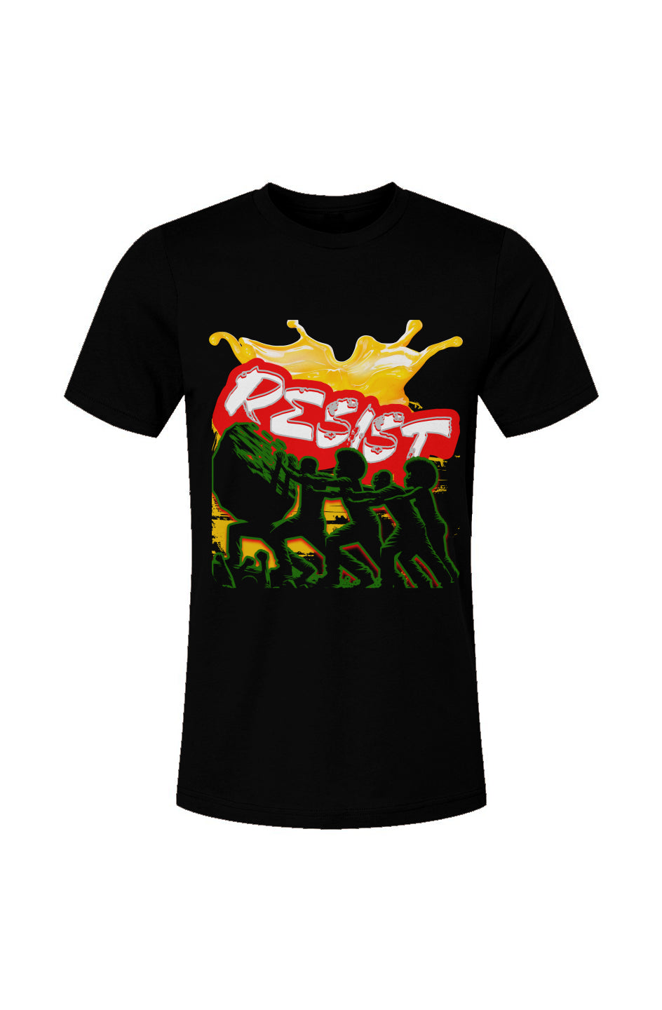 Resist Black Unisex Jersey T-Shirt