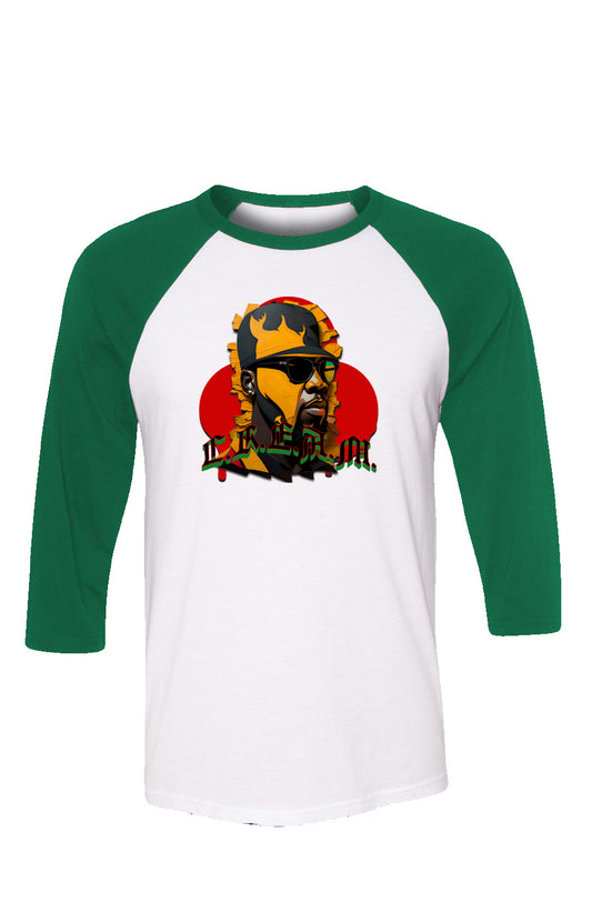 C.R.E.A.M. Green-White Baseball Tee