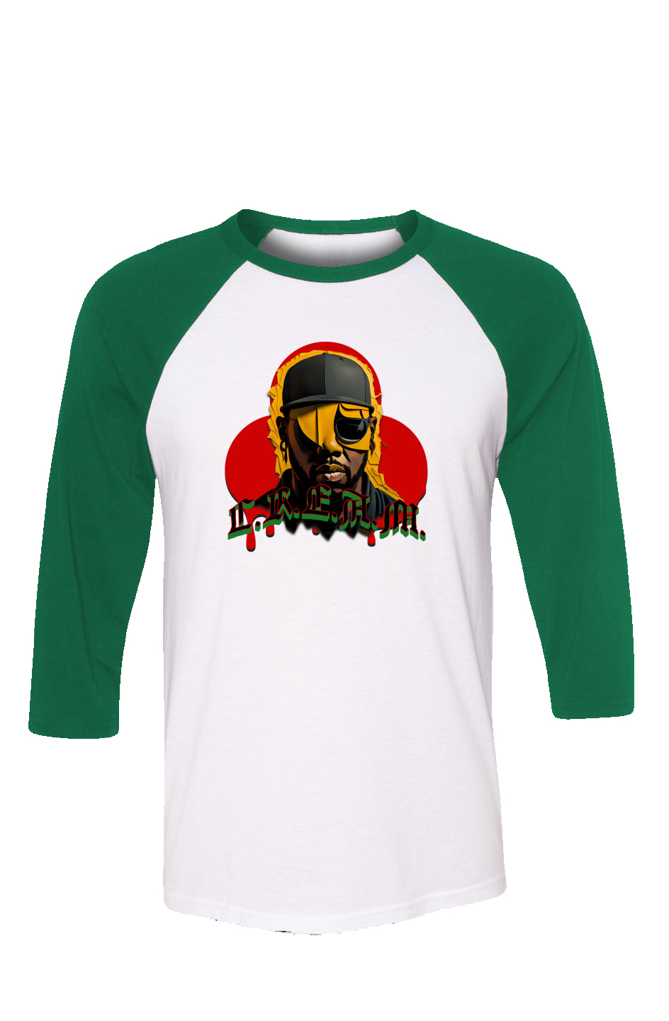 C.R.E.A.M. 2 Green-White Baseball Tee