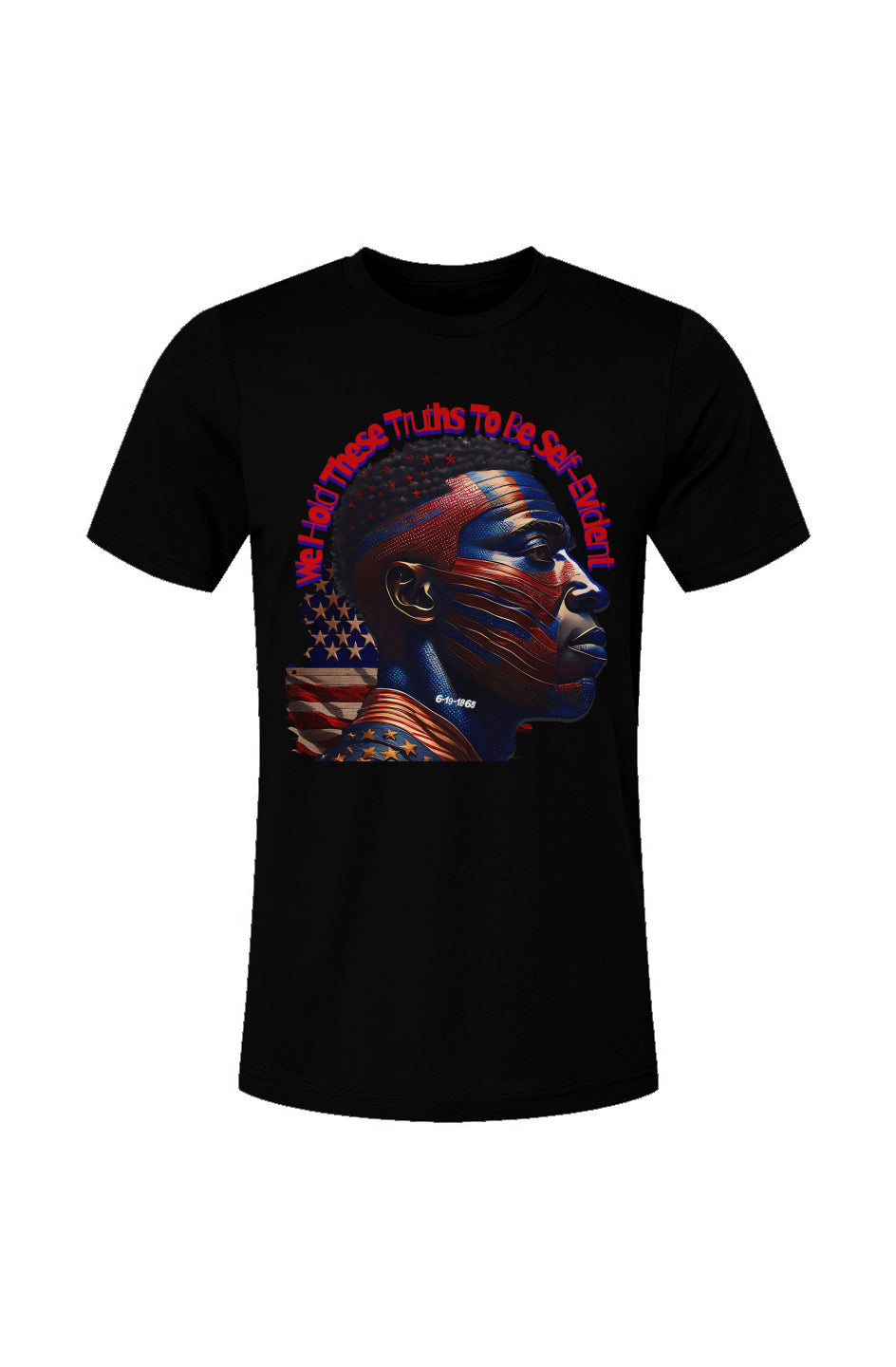 Juneteenth1 Black Unisex Jersey T-Shirt