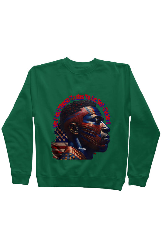 Juneteenth1 Dark Green Independent Mid Weight Swea