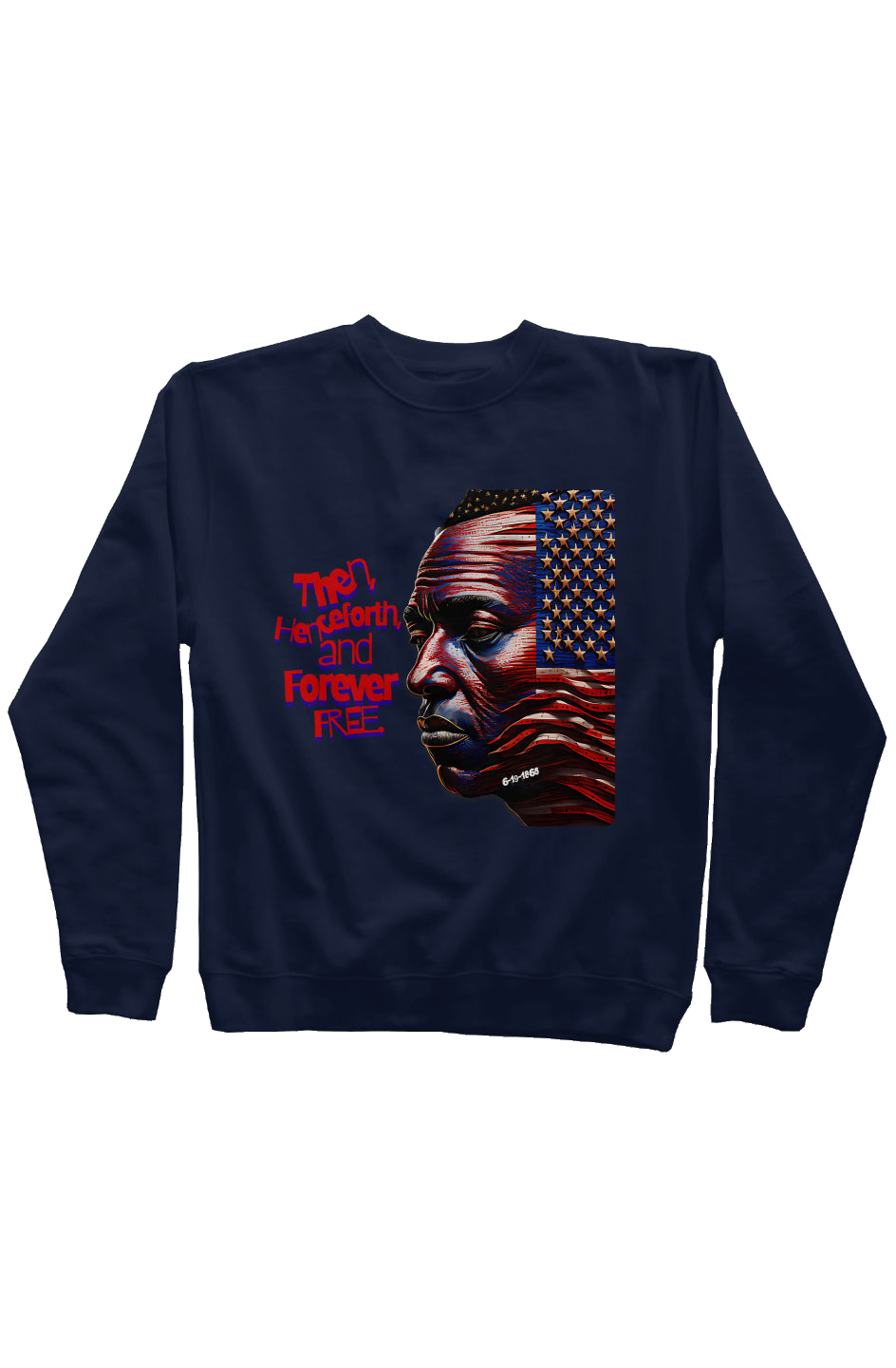 Juneteenth2 Navy Independent Mid Weight Sweatshirt