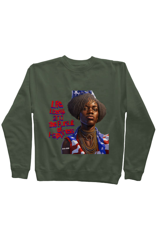 Juneteenth3 Army Independent Mid Weight Sweatshirt