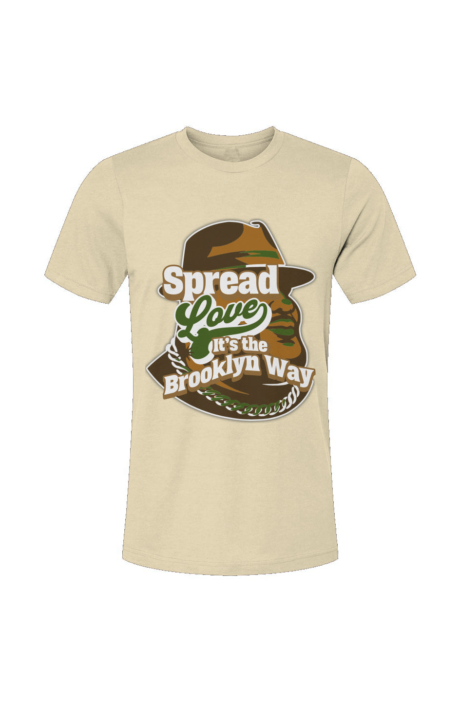 SpreadLoveCamo1Soft Cream Unisex Jersey T-Shirt