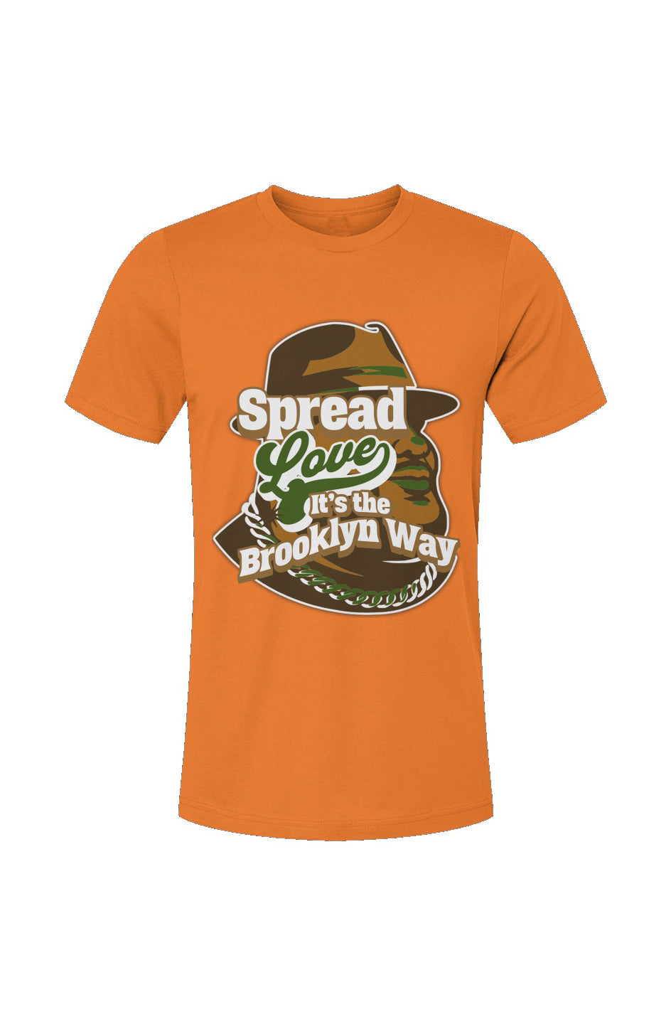 SpreadLoveCamo1Orange Unisex Jersey T-Shirt