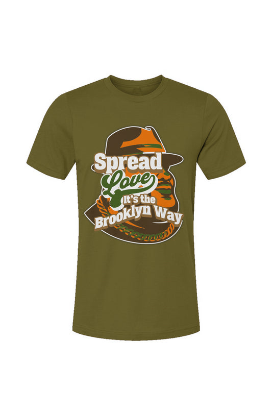 SpreadLoveCamo2 Olive Unisex Jersey T-Shirt