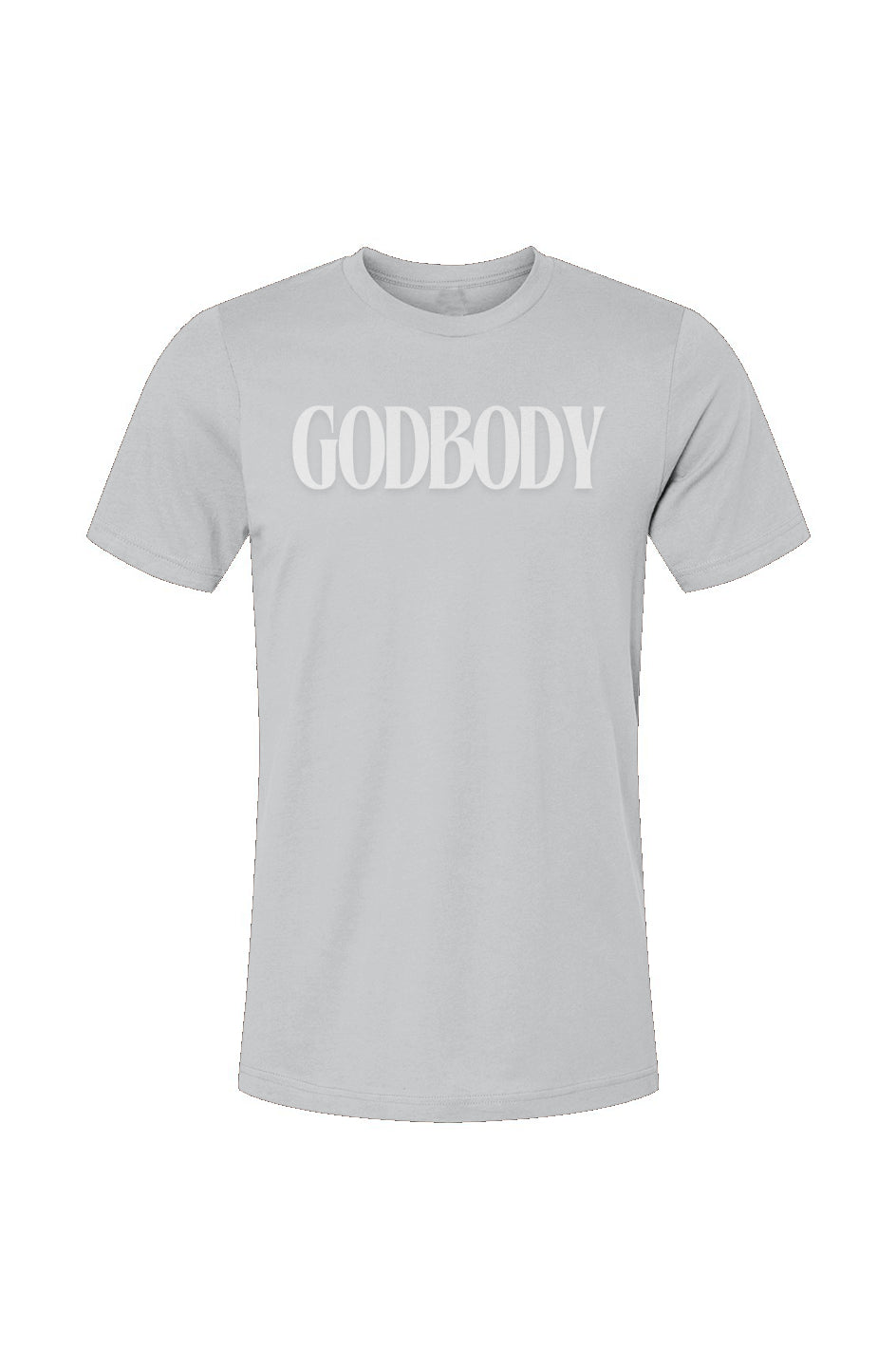 GODBODY_SilverWhite_Unisex Jersey T-Shirt