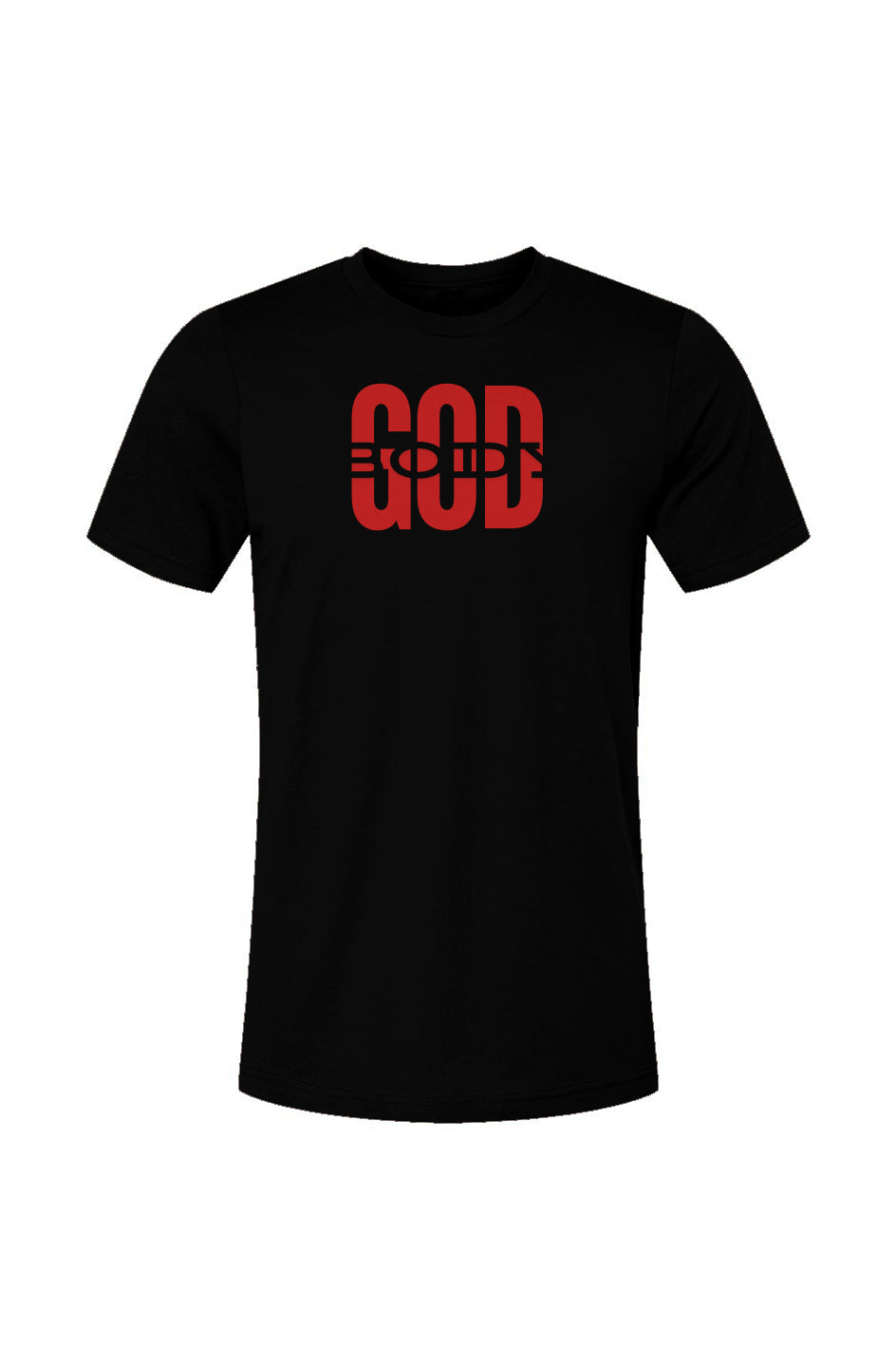 GODBODY2_Black_Unisex Jersey T-Shirt