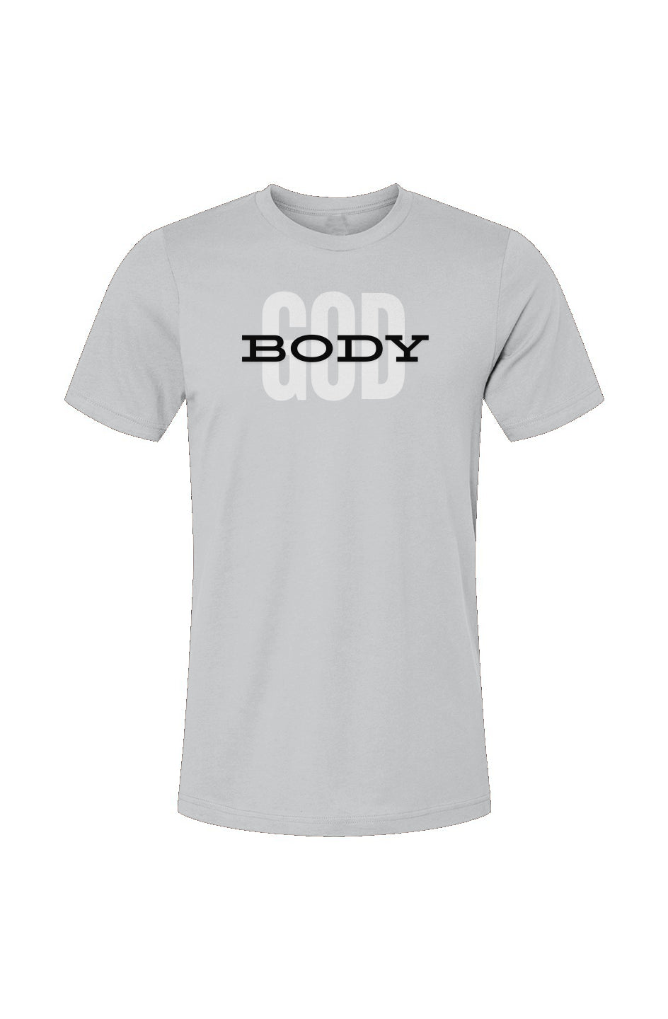 GODBODY3_Silver_Unisex Jersey T-Shirt