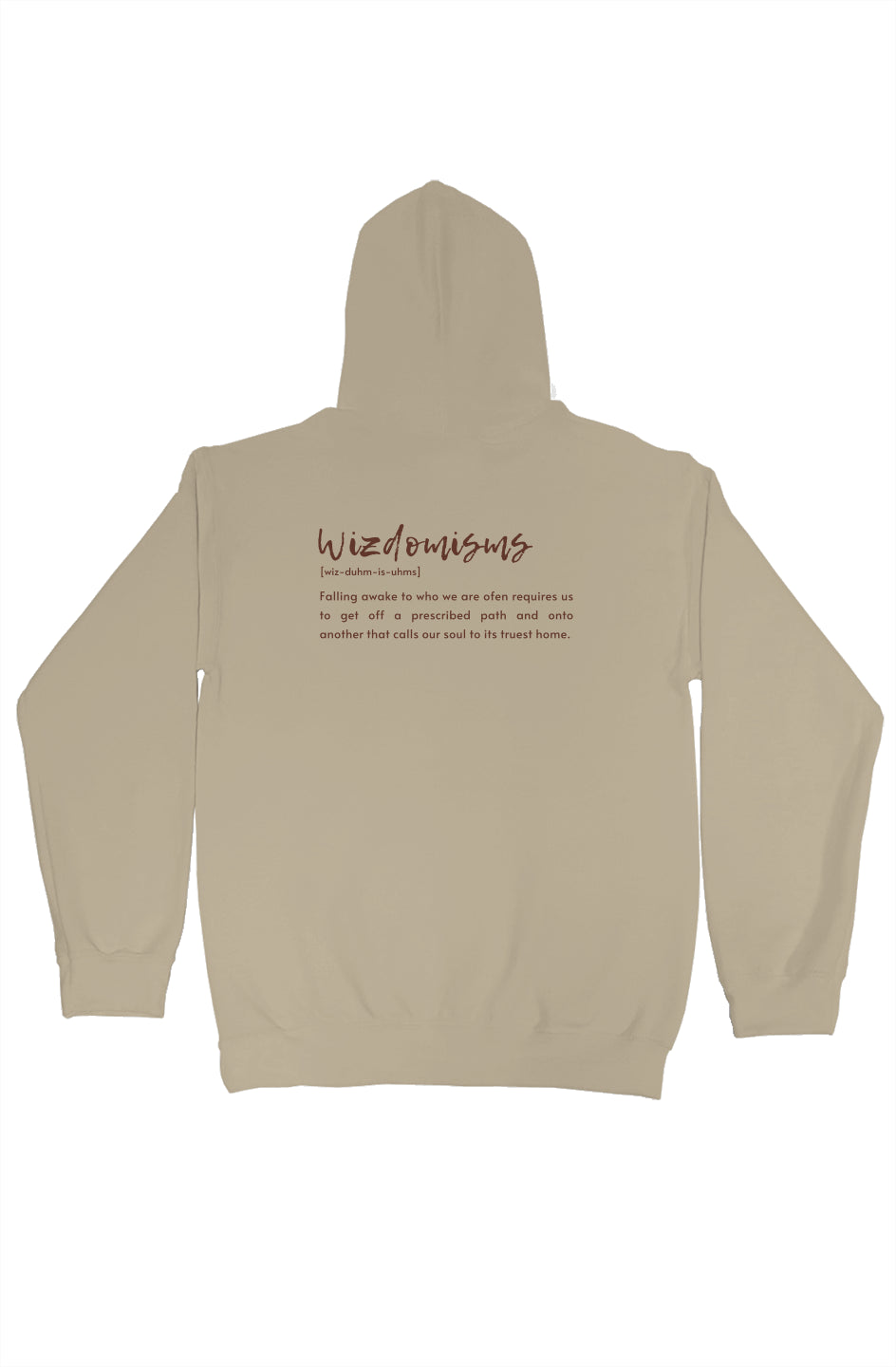 Wizdomisms_OG_(Sand)gildan pullover hoody