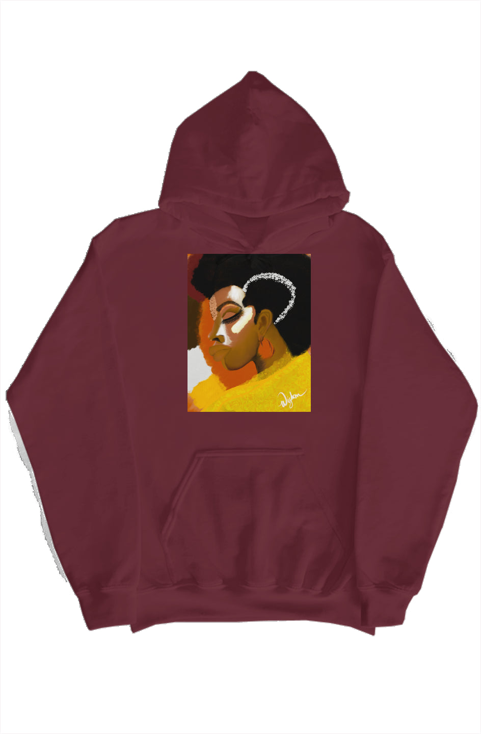 Wizdomisms_OG_(Garnet)gildan pullover hoody