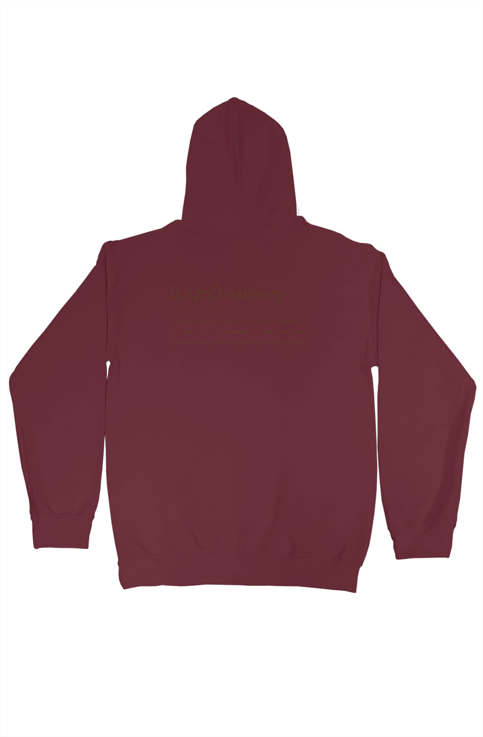Wizdomisms_OG_(Garnet)gildan pullover hoody