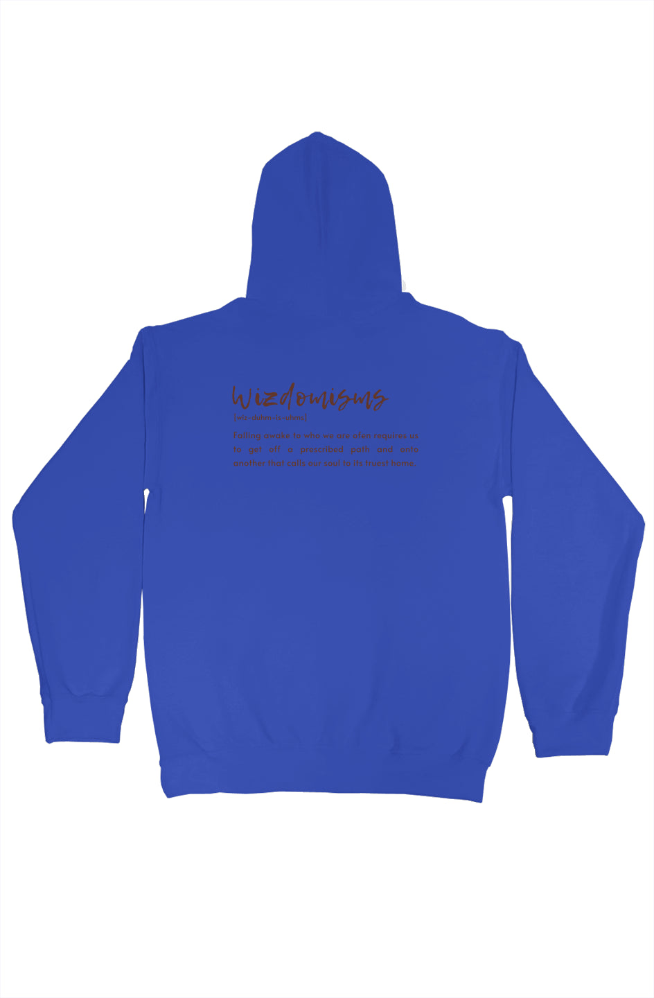 Wizdomisms_OG_Royal gildan pullover hoody