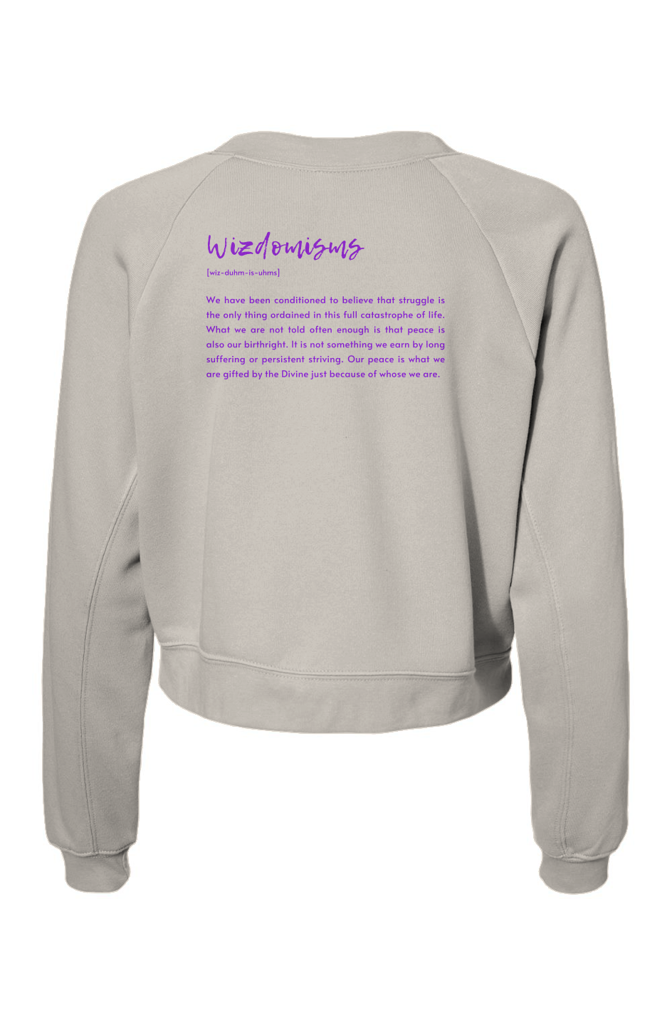 wizdomisms_black jesus_(vintage white)Womens Ragla
