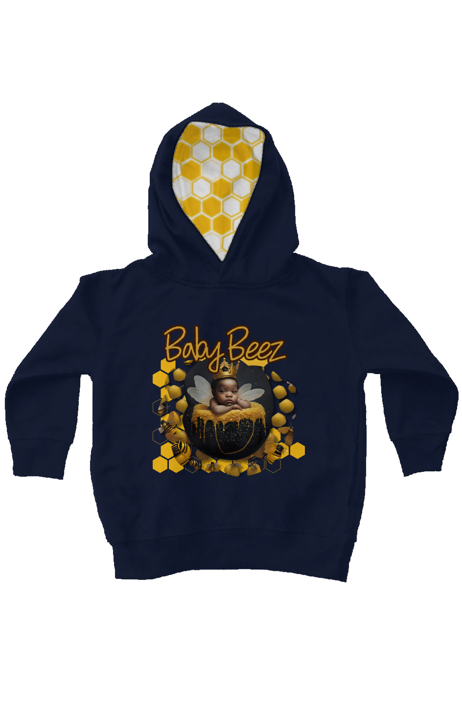 BabyBeez_3 kids fleece pullover hoodie