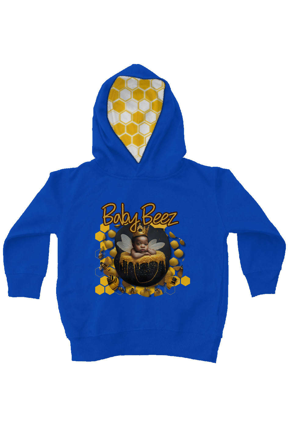 BabyBeez_3 kids fleece pullover hoodie