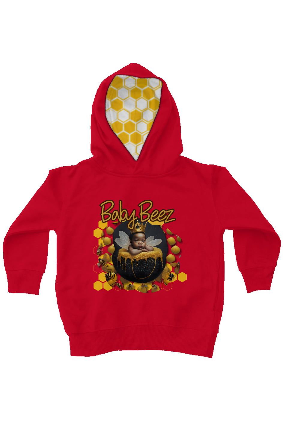 BabyBeez_3 kids fleece pullover hoodie