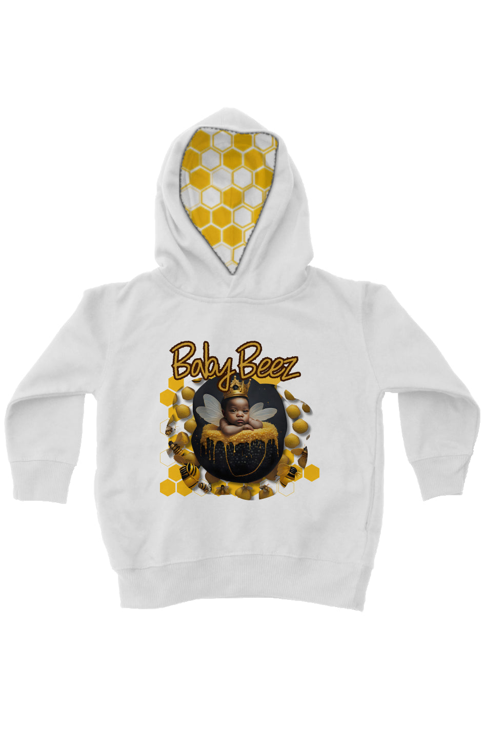 BabyBeez_3 kids fleece pullover hoodie