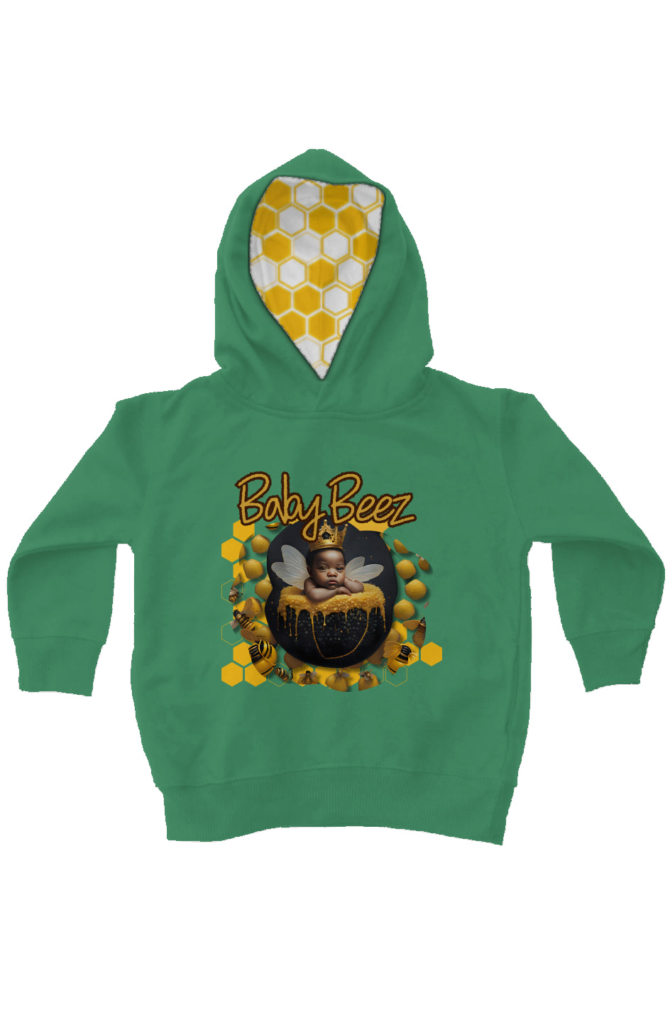 BabyBeez_3 kids fleece pullover hoodie