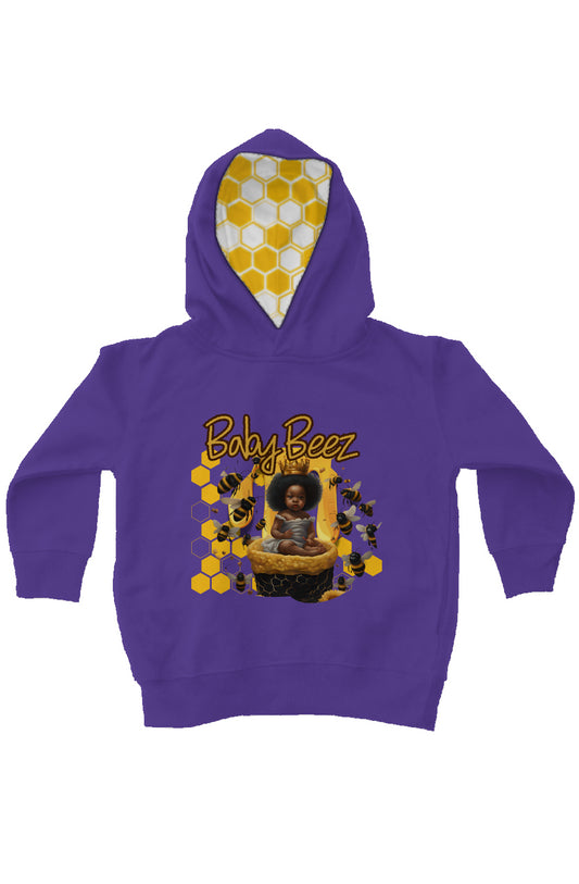 BabyBeez_2 (Purple) kids fleece pullover hoodie
