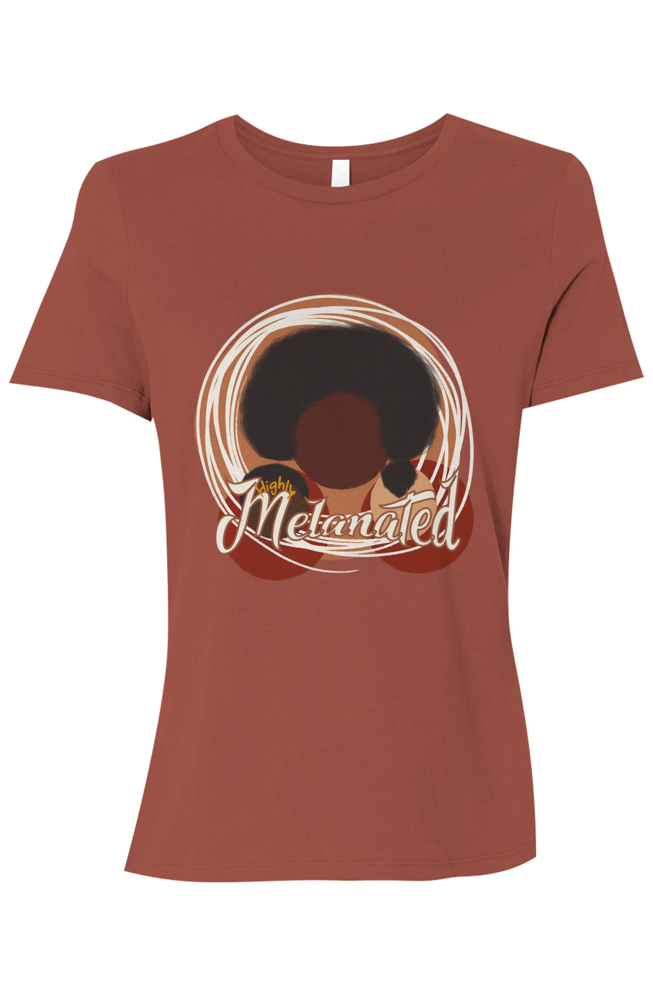 Highly Melanated (Embroidered) Women’s Relaxed Jersey T-Shirt