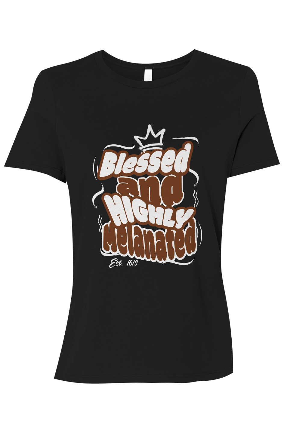 Blessed and Highly Melanated Women’s Relaxed Jersey Tee