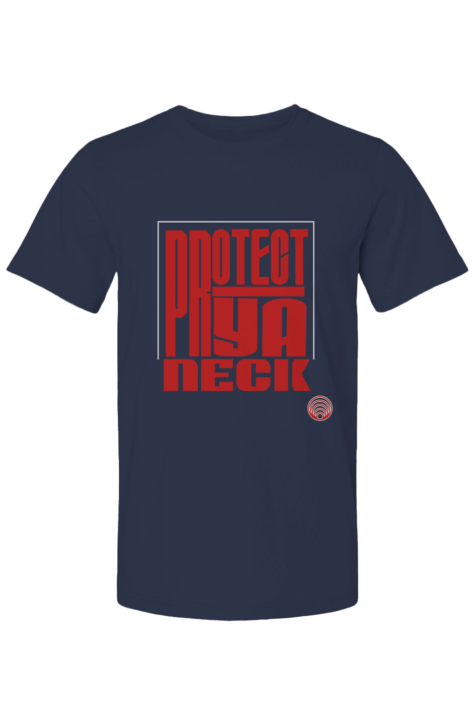 Protect Ya Neck (Red Lettering) Men's Bella Canvas T Shirt