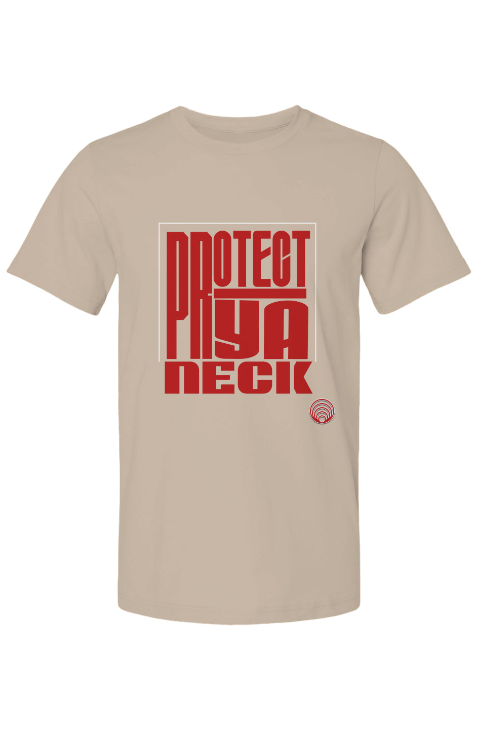 Protect Ya Neck (Red Lettering) Men's Bella Canvas T Shirt