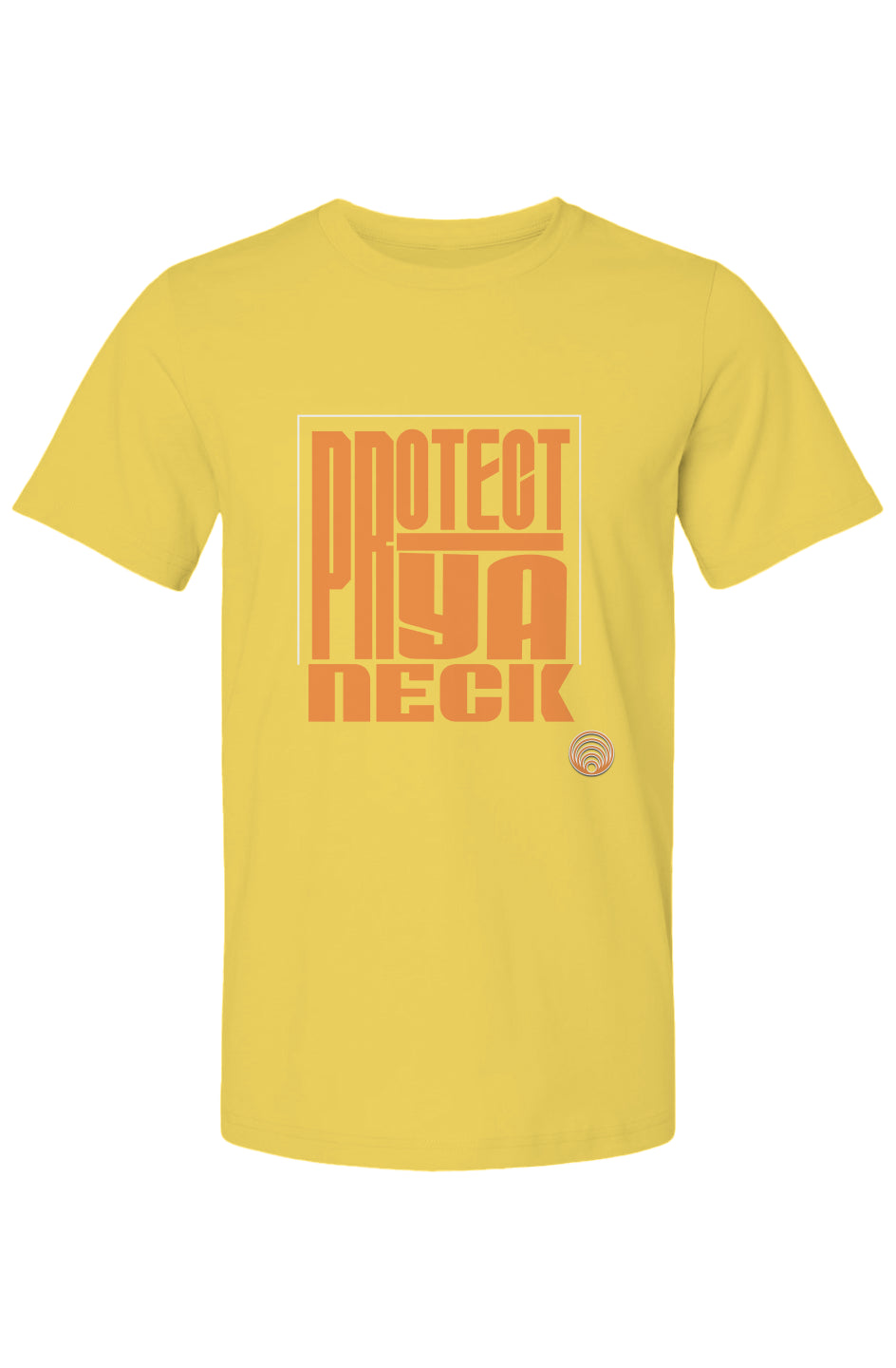 Protect Ya Neck (Orange Lettering) Men's Bella Canvas T Shirt