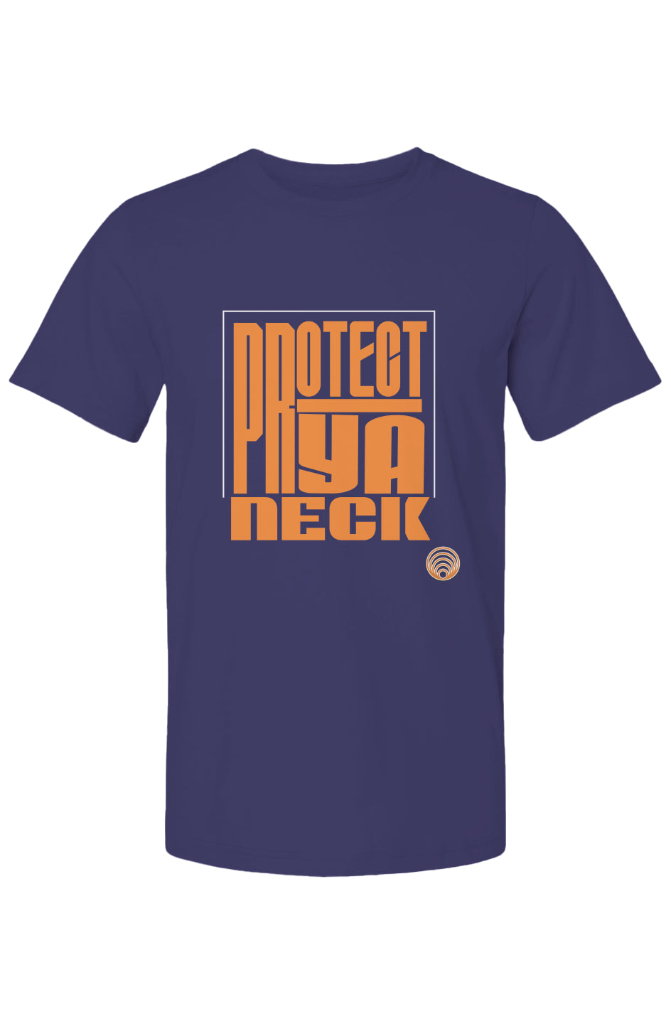 Protect Ya Neck (Orange Lettering) Men's Bella Canvas T Shirt