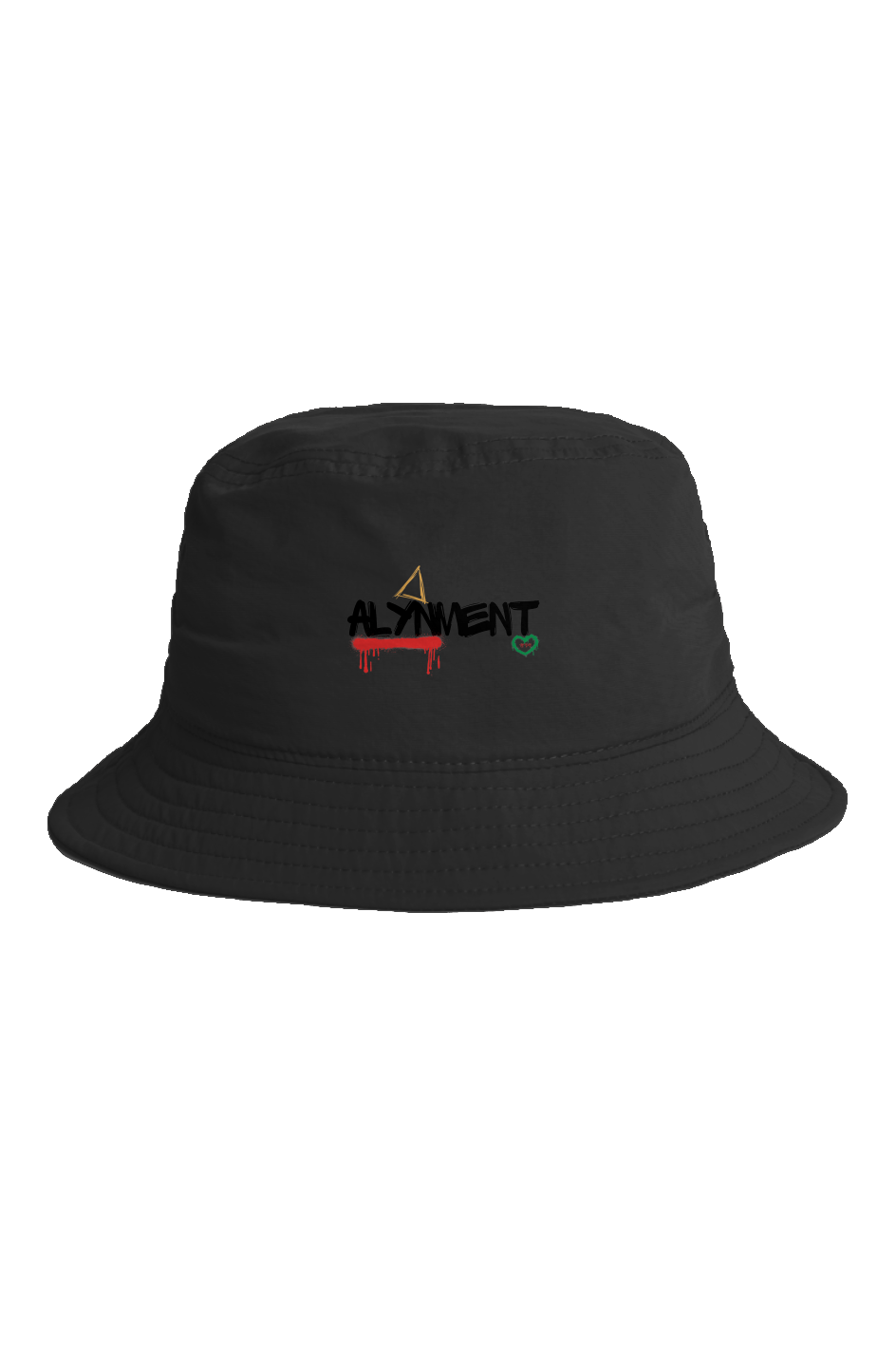 Alynment Logo Embroidered Nylon Bucket Hat