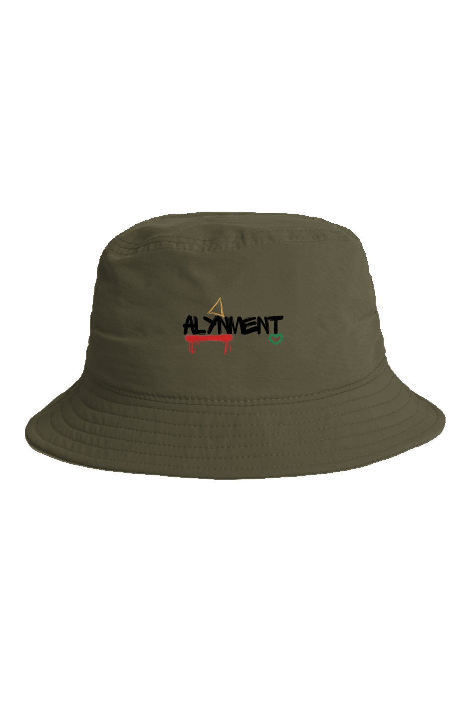 Alynment Logo Embroidered Nylon Bucket Hat